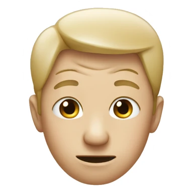 regular emoji type, head scratching sticker