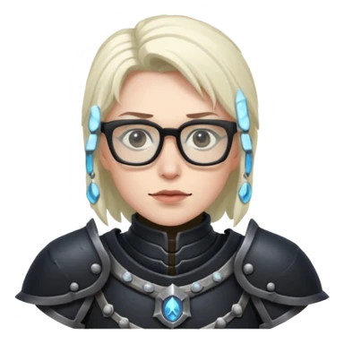 death knight wearing glasses  sticker
