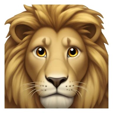 Injured lion sticker