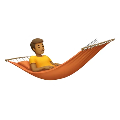 person laying in hammock sticker