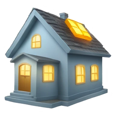 house with rays of emf radiation all around it sticker