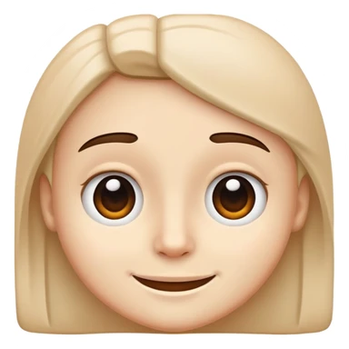 face with half a smile sticker