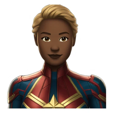 Captain Marvel Star sticker