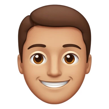 One single emoji of a stoned guy that has smoked a lot of weed, and his eyes are narrowed, and he's smiling, and he's relaxed and chill. sticker