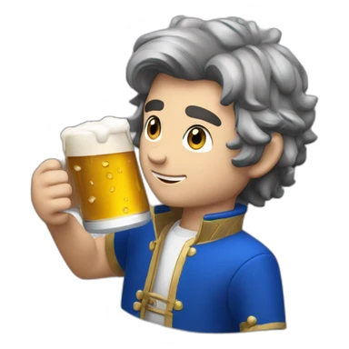 frodon sacquet drink a beer sticker