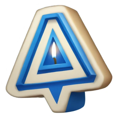 blue hanukkah dreidel sticker