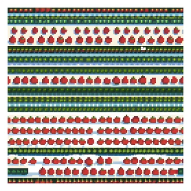 An image with three rows of apples, two apples in each row sticker