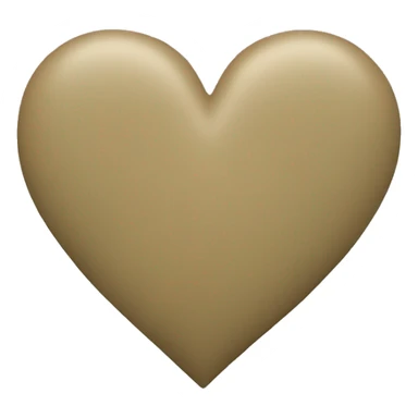 Khaki heart sticker