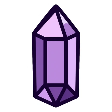 amethyst crystal sticker