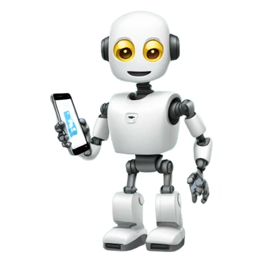 aibot with the phone sticker
