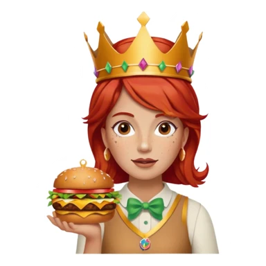 The McDonald's mascot mixed with the Wendy's Mixcot mixed with the Burger King mascot mixed with Taco Bell. sticker