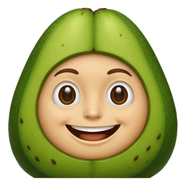 avocodo with short gray hair sticker