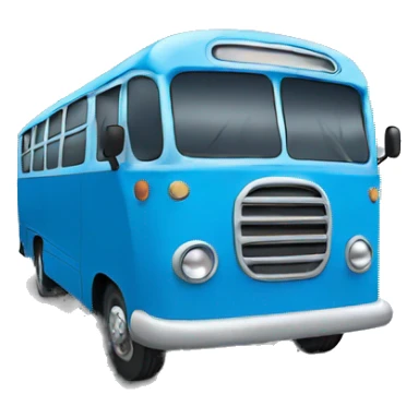 blue bus sticker