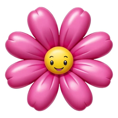   jeff koons style inflatable SPAM meat pink flower art sticker