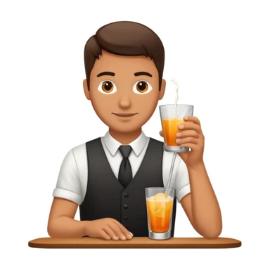 bartender mixing drinks sticker