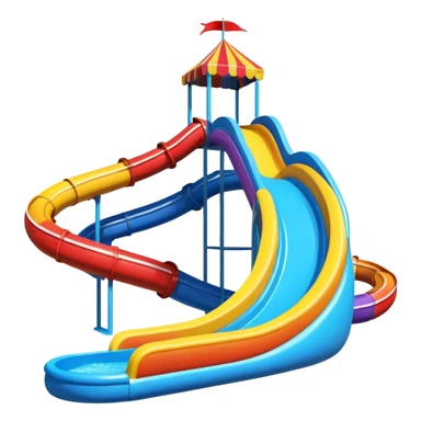 carnival water slide fair sticker