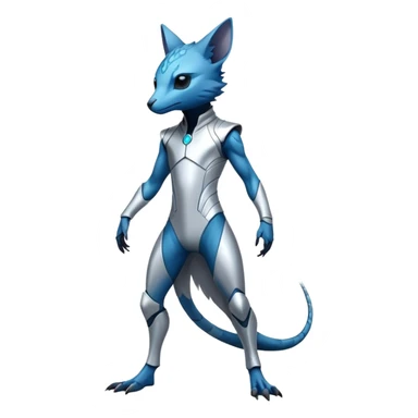 Modern Futuristic Vernid-Trico-species by LiLaiRa full body sticker