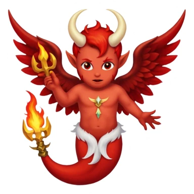 Biblically accurate Angel seraphim make a devil  sticker