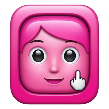 hot Pink FaceTime app icon sticker