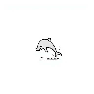Dolphin sticker