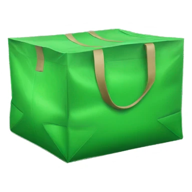 green delivery bag sticker