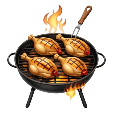chicken barbeque sticker