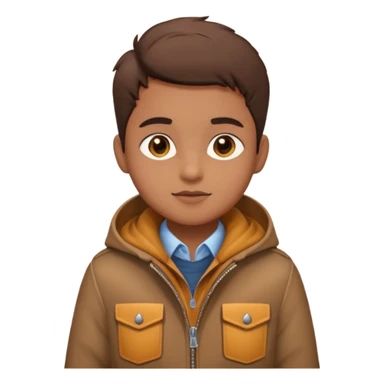 Cute Brown automne sticker