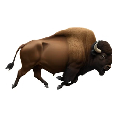 Buffalo charging at a Mormon sticker