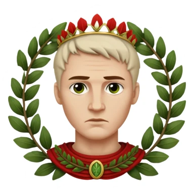 julius caesar young evil wreath sticker