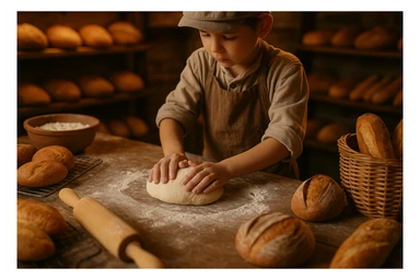 Sartaroshxonada ishlayotgan o'mirin yoshli bola yuzi ko'rinmasin sticker