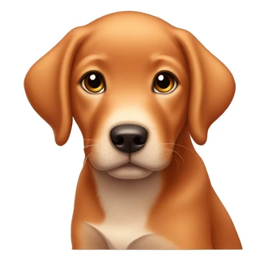 Fox red Labrador puppy  sticker