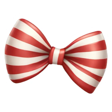 bow with candycane stripes sticker