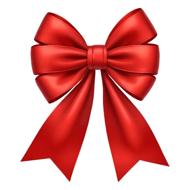 Red christmas bow sticker