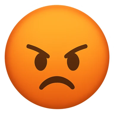 angry face emoji sticker