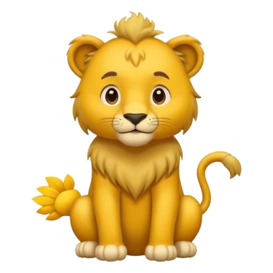 Crie um macacão de leão  sticker