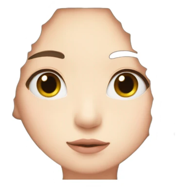 a brunette girl with braids kissing hyunjin sticker