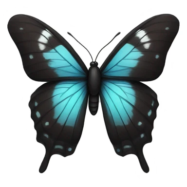 Borboleta preta sticker