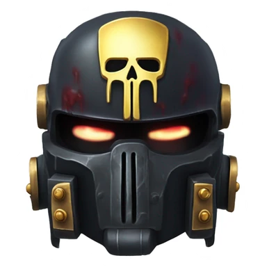 Warhammer 40k space marine bleeding helmet sticker