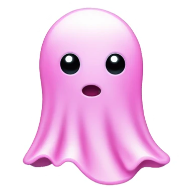 Cute pink ghost sticker