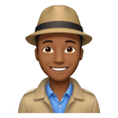 City Tour Guide black man  sticker