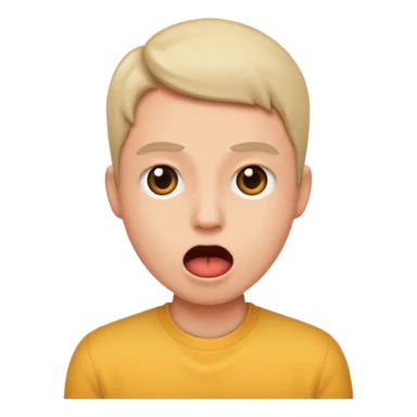 person side eyeing with mouth open  sticker