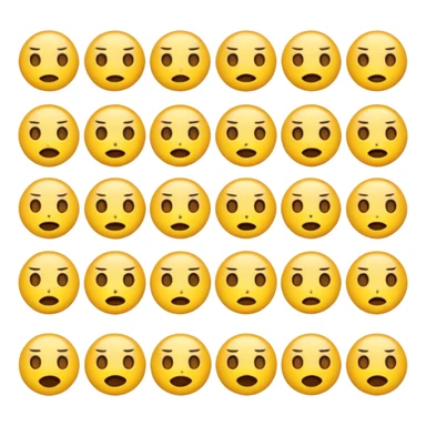 Cool emoji combined with freaky and meh sticker