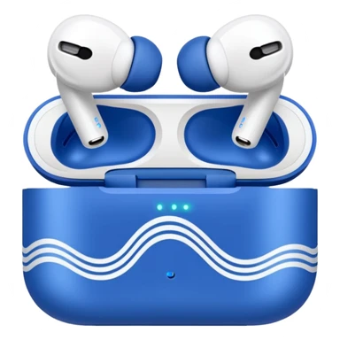 AirPods Pro earbud with sound waves sticker