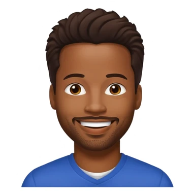 Shawn Wayans with dark brown hair sticker