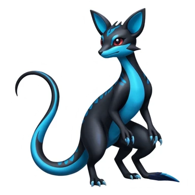 Shiny Salandit-Umbreon-Genet-Noivern-Noibat-Hybrid (Full body) sticker