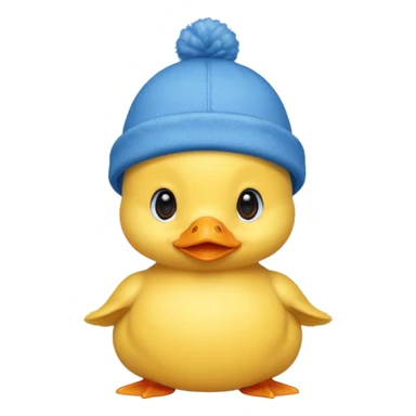 blue hats, baby duck sticker