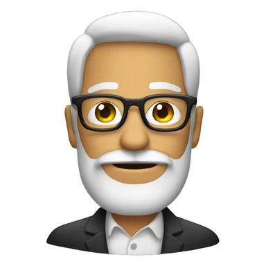 Hombre con lentes y barba sticker