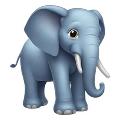 elefante sentado en el vater sticker