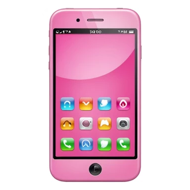 pink mobile phone sticker