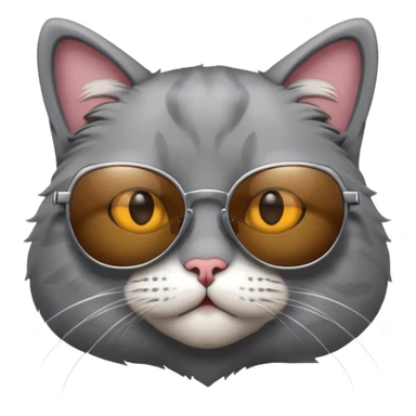 Cat wearing sunglasses sticker